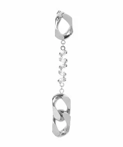 ISOBEL Boucle D'oreille Holy Swarovski Argenté Palladié (vendue à l'unité)