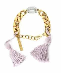 ISOBEL Bracelet Scarlett Swarovski Lilas Doré