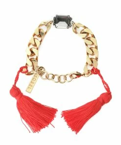 ISOBEL Bracelet Scarlett Swarovski Rouge Doré