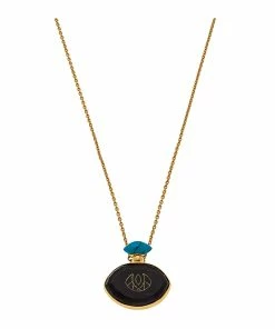 LES FÉLICITÉS Collier Le Kodo Ébène Turquoise