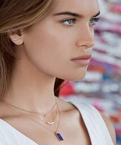 Ginette NY Boucles D'oreilles Wise Or Rose Diamants 6 Ginette NY Boucles D'oreilles Wise Or Rose Diamants -Boutique Gigi Clozeau lb3 1