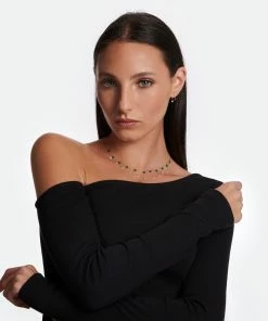 LA BRUNE & LA BLONDE Collier Polka Nacre Or Rose 7 LA BRUNE & LA BLONDE Collier Polka Nacre Or Rose -Boutique Gigi Clozeau lblbc look20221201 237