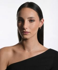 LA BRUNE & LA BLONDE Mini Créoles Confetti Rubis Or Rose -Boutique Gigi Clozeau lblbe look20221201 68