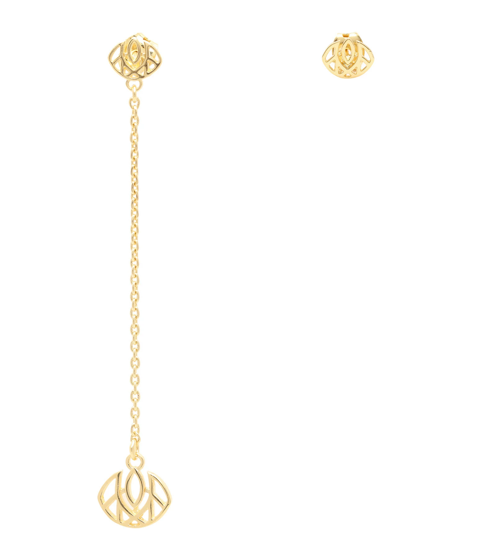 LES FÉLICITÉS Boucles D'oreilles Logo Asymétriques