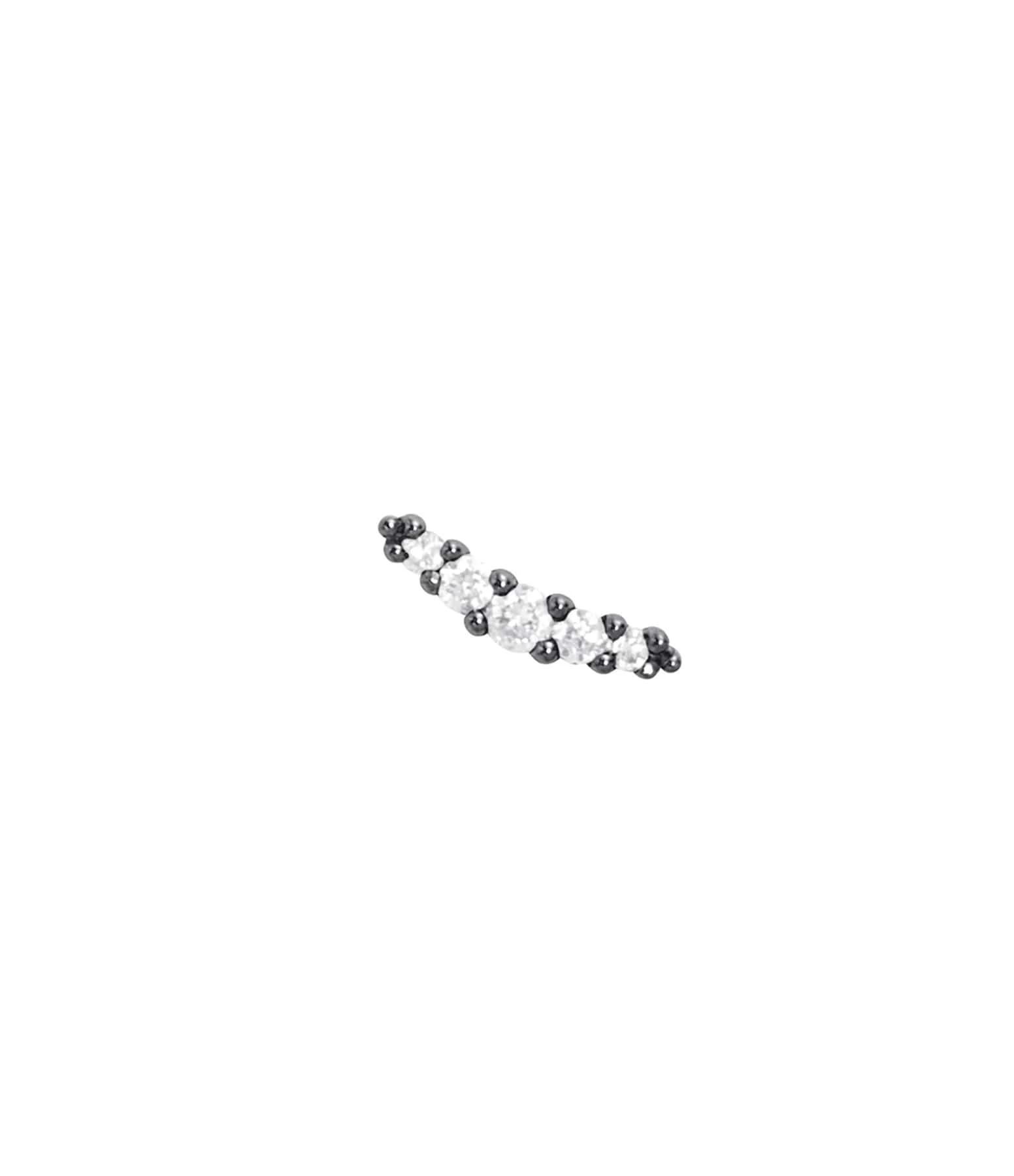 STONE PARIS Boucle D'oreille Line Diamants (vendue à L'unité) 6 STONE PARIS Boucle D'oreille Line Diamants (vendue à L'unité) – Image 4