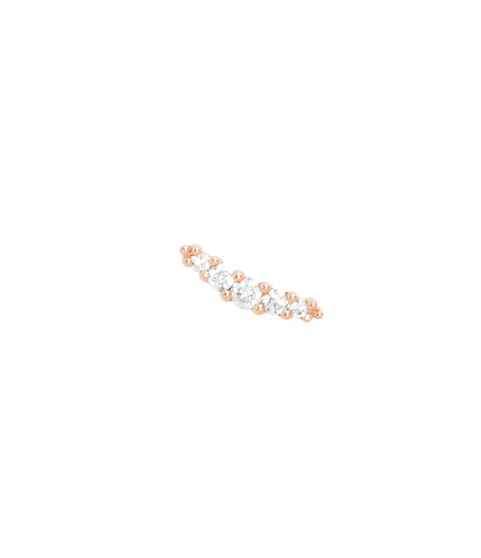 STONE PARIS Boucle D'oreille Line Diamants (vendue à L'unité) 3 STONE PARIS Boucle D'oreille Line Diamants (vendue à L'unité)