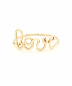 ATELIER PAULIN Bague Originale Love Gold Filled Jaune