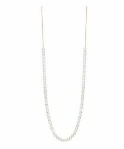 Ginette NY Collier Maria Mini Boulier Or Rose Perle