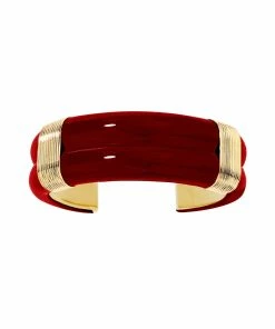 Aurélie Bidermann Manchette Katt Bordeaux