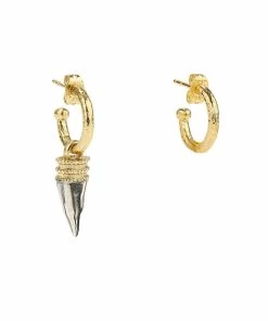 GOOSSENS PARIS Boucles D'oreilles Maunaloa Dent Palladium