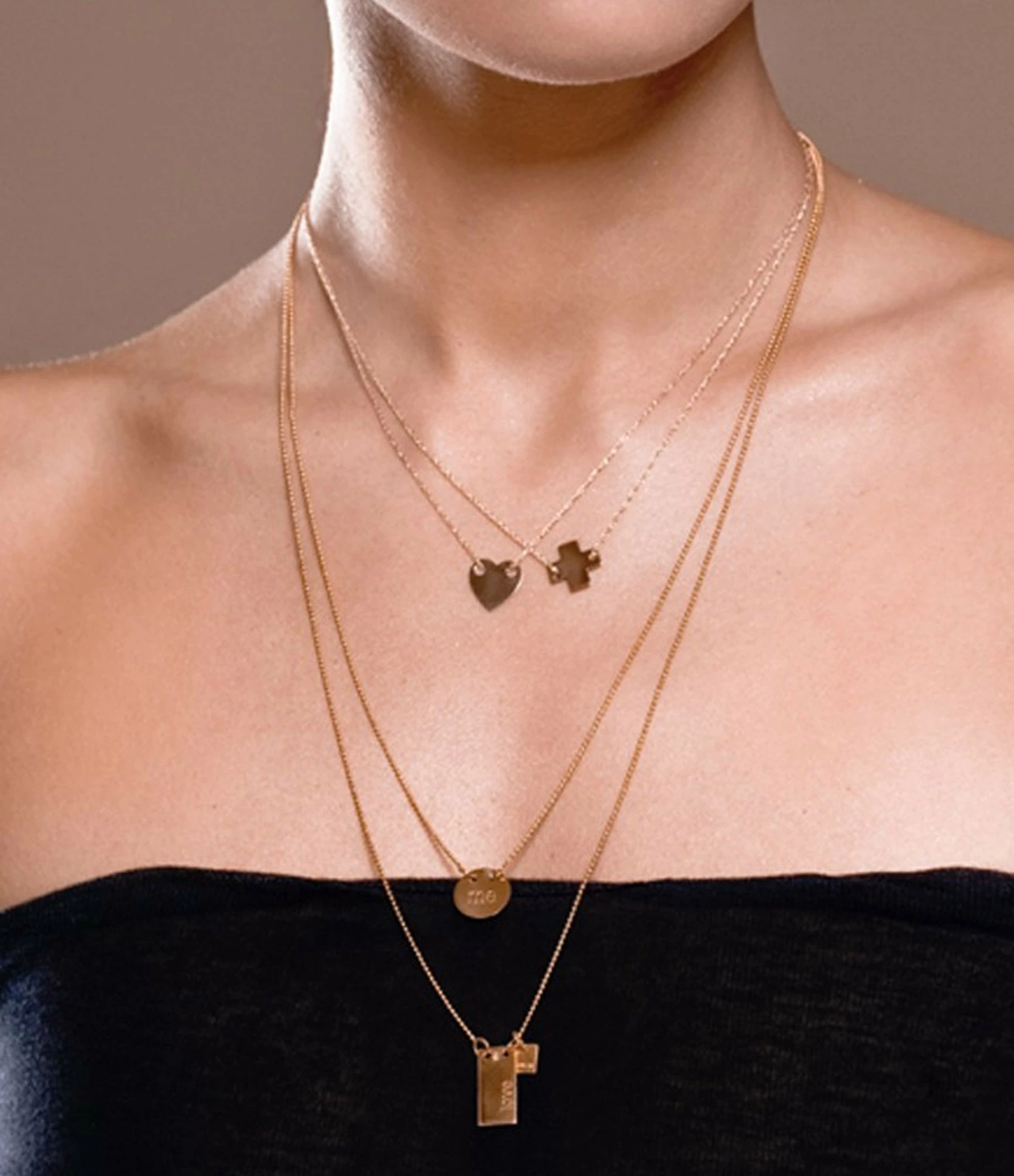 Ginette NY Collier Mini Cœur Or Rose 4 Ginette NY Collier Mini Cœur Or Rose – Image 2