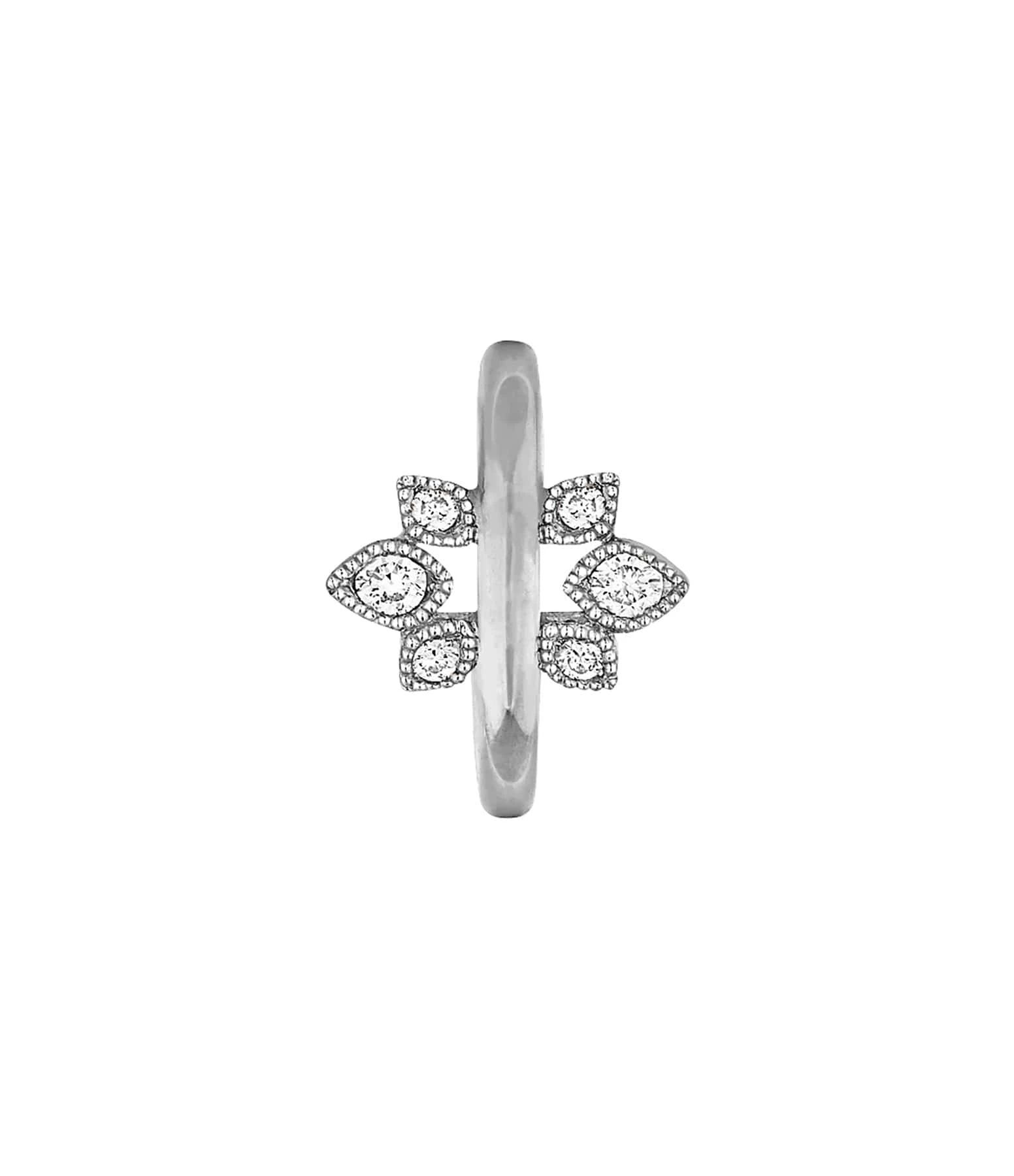 STONE PARIS Mini Créole Nude Or Noir Diamants (Vendue à L'unité) 3 STONE PARIS Mini Créole Nude Or Noir Diamants (Vendue à L'unité)