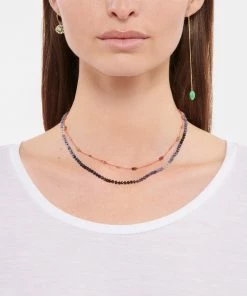 MON PRECIEUX GEM Collier Rolla Bolla Onyx Candies Saphir 7 MON PRECIEUX GEM Collier Rolla Bolla Onyx Candies Saphir -Boutique Gigi Clozeau mpgem look20220415 139