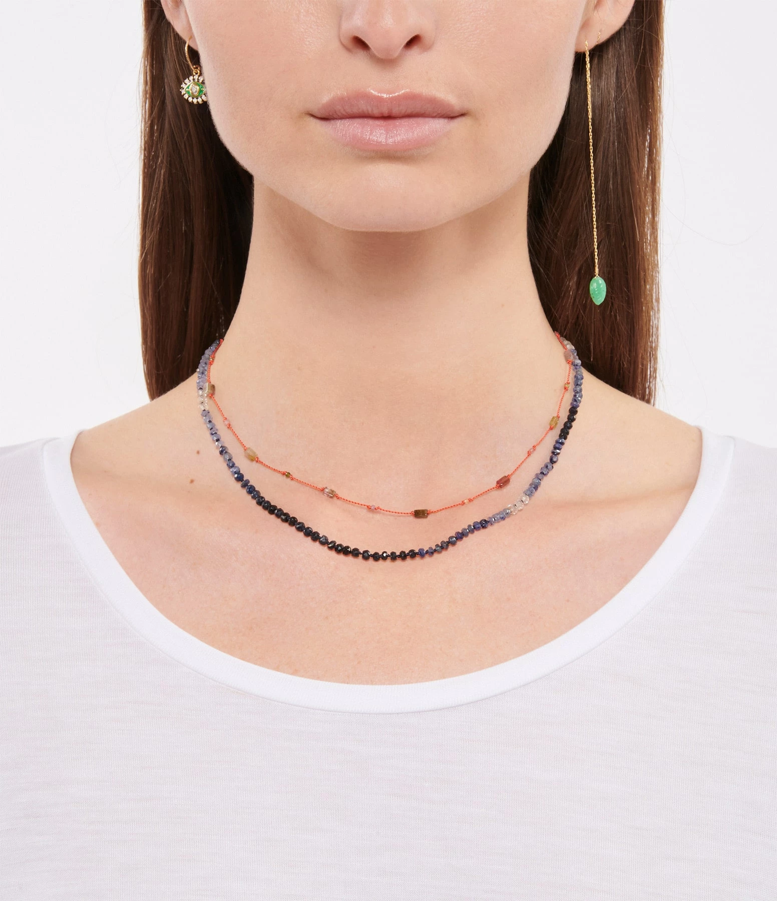 MON PRECIEUX GEM Collier Rolla Bolla Onyx Candies Saphir 5 MON PRECIEUX GEM Collier Rolla Bolla Onyx Candies Saphir – Image 3
