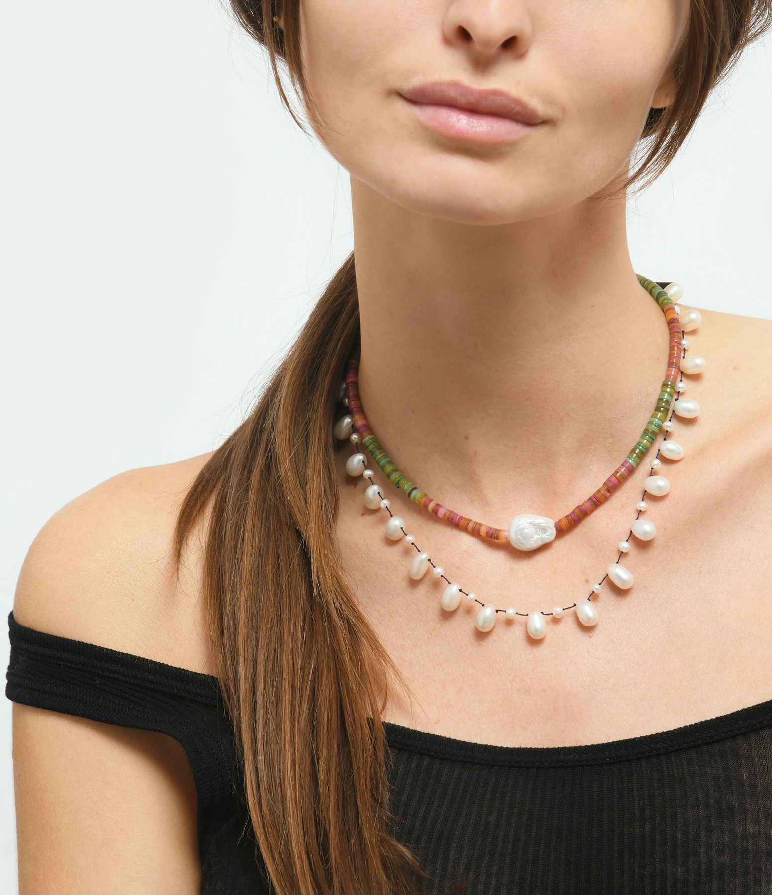 MON PRECIEUX GEM Collier Goutte Perle Naturelle D'Eau Douce Bleu 4 MON PRECIEUX GEM Collier Goutte Perle Naturelle D'Eau Douce Bleu – Image 2