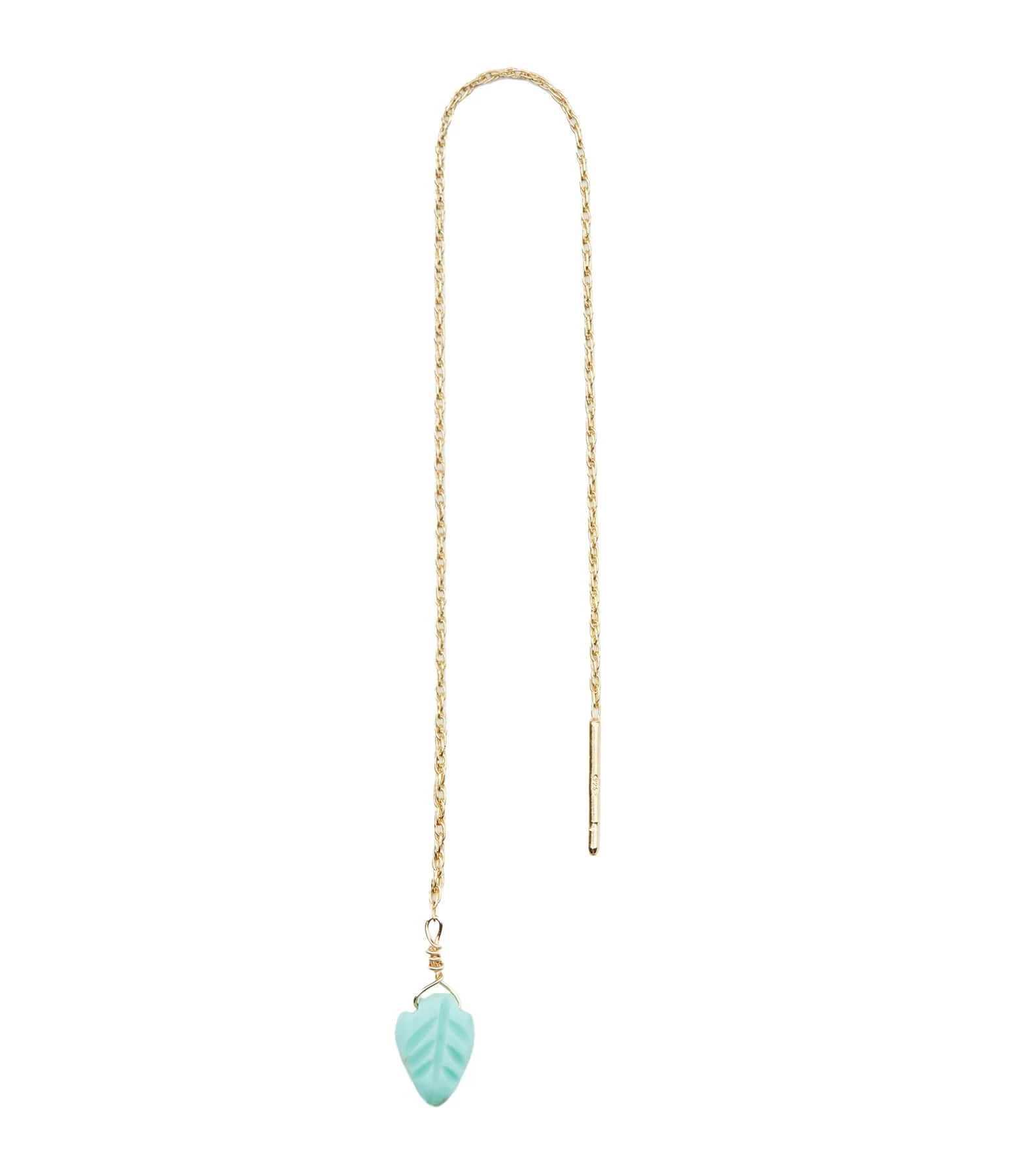 MON PRECIEUX GEM Boucle D'oreille Feuille Chaîne Longue Amazonite (vendue à L'unité) 3 MON PRECIEUX GEM Boucle D'oreille Feuille Chaîne Longue Amazonite (vendue à L'unité)