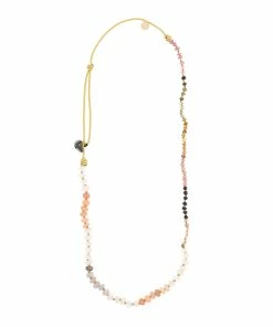 Alternative view of MON PRECIEUX GEM Bracelet 123 Tours Pierre De Lune Tourmaline Cordo