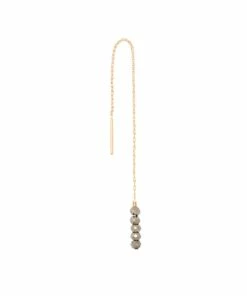 MON PRECIEUX GEM Boucle D'oreille Courte Rand Pyrite (vendue à L'unité)