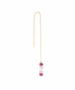 MON PRECIEUX GEM Boucle D'oreille Courte Rand Rubis Shaded (vendue à L'unité)