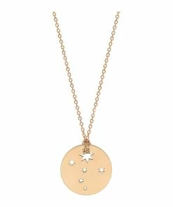 Ginette NY Collier Milky Way Mini Disc Or Rose
