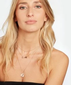 NAVA JOAILLERIE Mini Créole Hash Diamants Or Rose (vendue à L'unité) -Boutique Gigi Clozeau navab look20221205 108 3