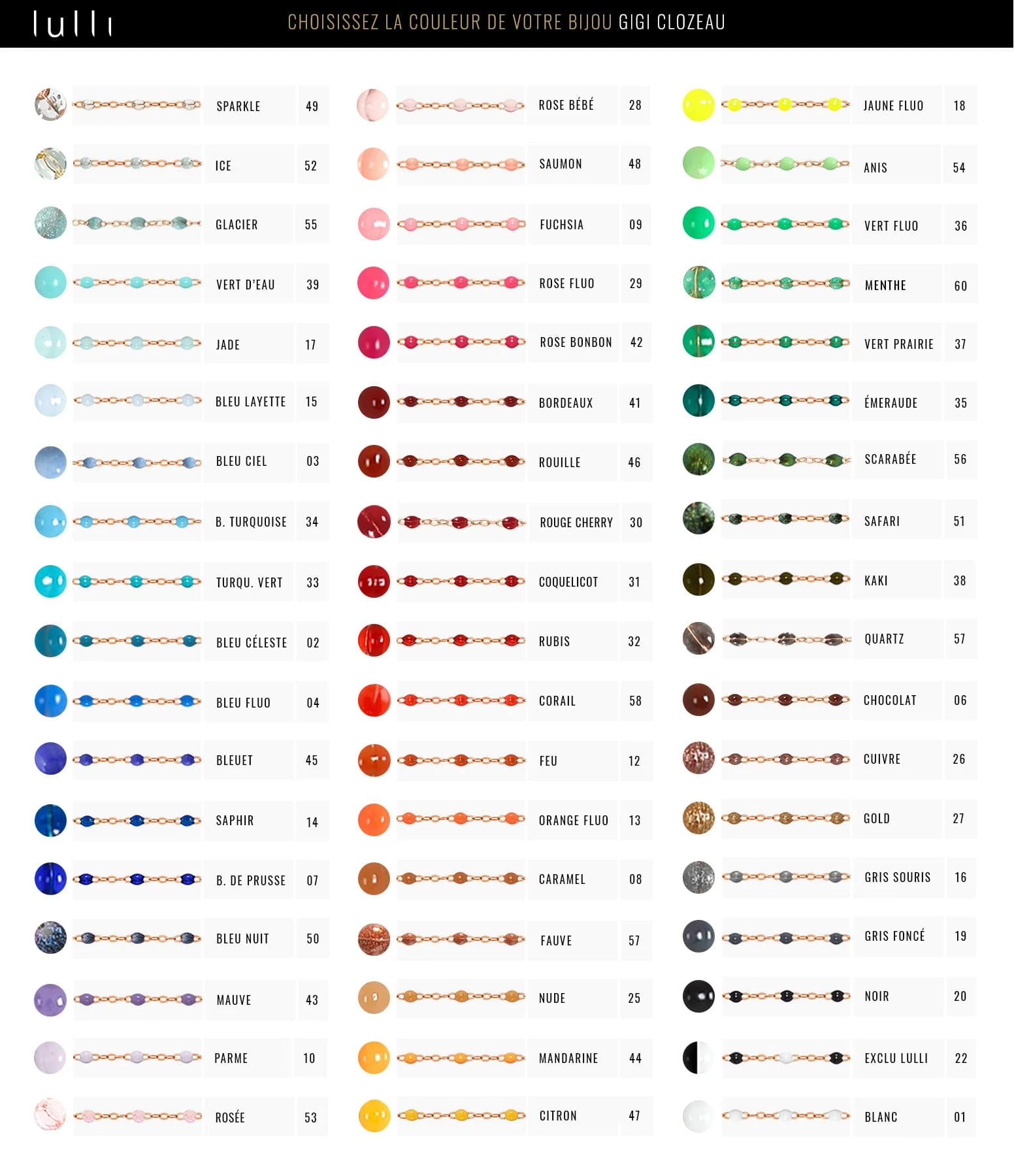 GIGI CLOZEAU Collier Miss Gigi Perles Résine Or Diamant – Image 2