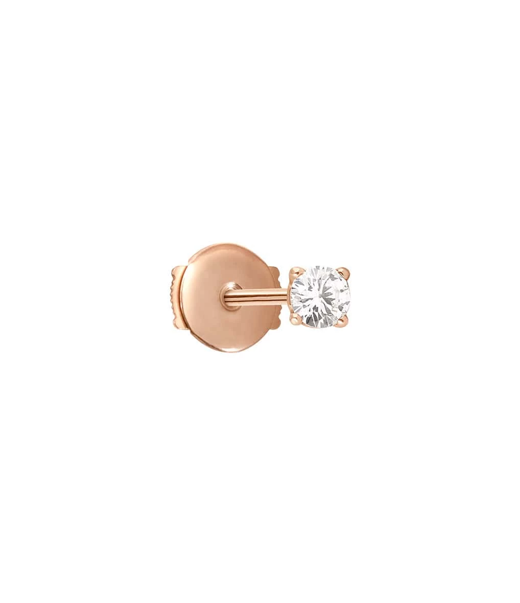 VANRYCKE Boucle D'oreille Valentine Puce Diamant Or Rose (vendue à L'unité) 3 VANRYCKE Boucle D'oreille Valentine Puce Diamant Or Rose (vendue à L'unité)