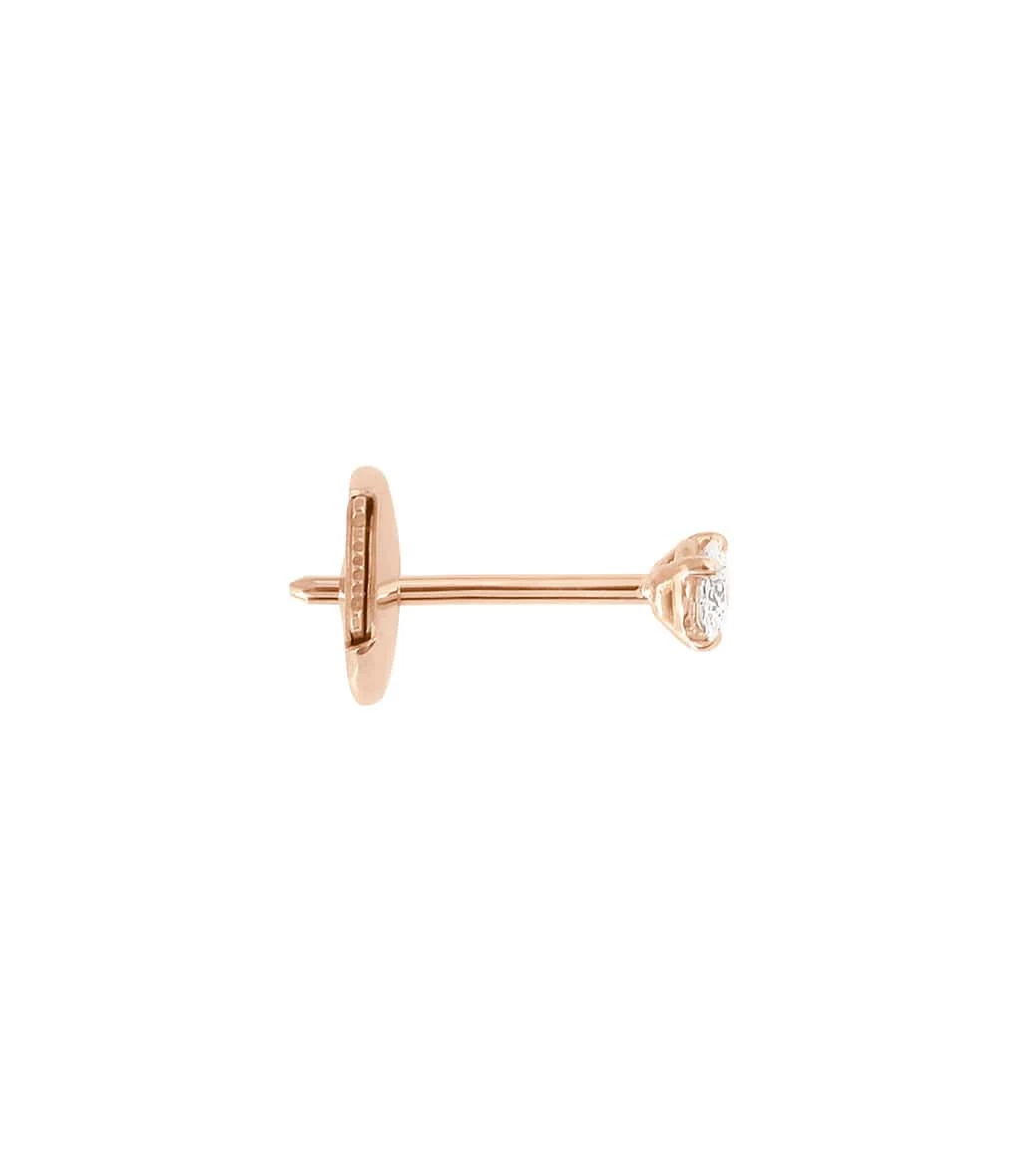 VANRYCKE Boucle D'oreille Valentine Puce Diamant Or Rose (vendue à L'unité) 5 VANRYCKE Boucle D'oreille Valentine Puce Diamant Or Rose (vendue à L'unité) – Image 3