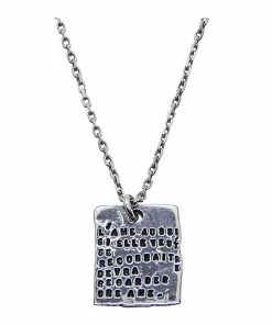 SERGE THORAVAL Collier Reflet Plaque Argent