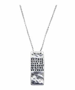 SERGE THORAVAL Sautoir Serment Fin Argent