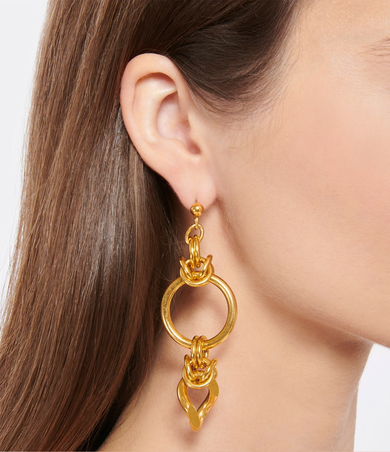 PERRINE TAVERNITI Boucles D'oreilles Asymétriques Pradier Doré 4 PERRINE TAVERNITI Boucles D'oreilles Asymétriques Pradier Doré – Image 2
