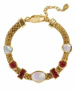 Pamela Love Bracelet Helia Perles Doré