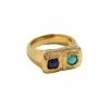 Pamela Love Bague Alfia Lapis Doré 1 Pamela Love Bague Alfia Lapis Doré -Boutique Gigi Clozeau pl5b r04 sg tq lap