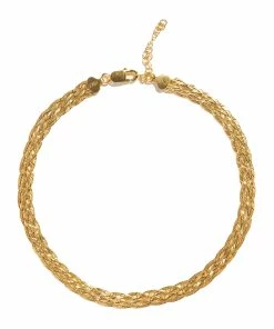 Pamela Love Collier Chevrons Épais Argent Doré