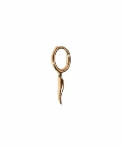 Pamela Love Mini Créole Horn Or Jaune (vendue à L'unité)