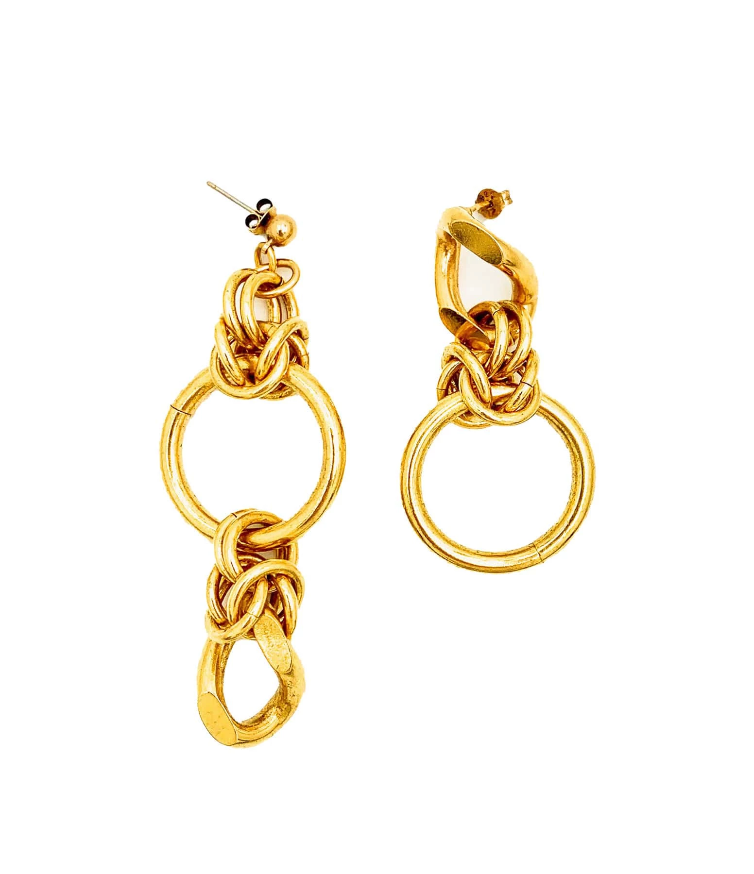 PERRINE TAVERNITI Boucles D'oreilles Asymétriques Pradier Doré 3 PERRINE TAVERNITI Boucles D'oreilles Asymétriques Pradier Doré