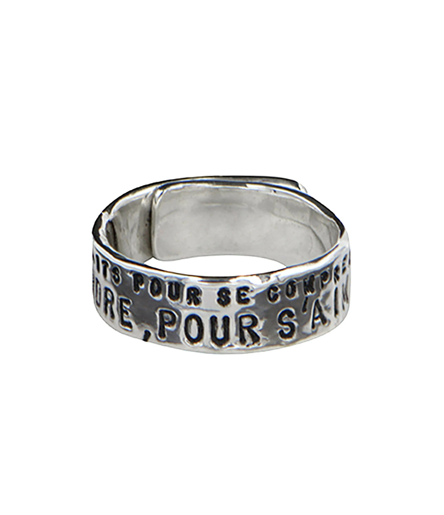 SERGE THORAVAL Bague Fine Les Hommes Argent 4 SERGE THORAVAL Bague Fine Les Hommes Argent – Image 2