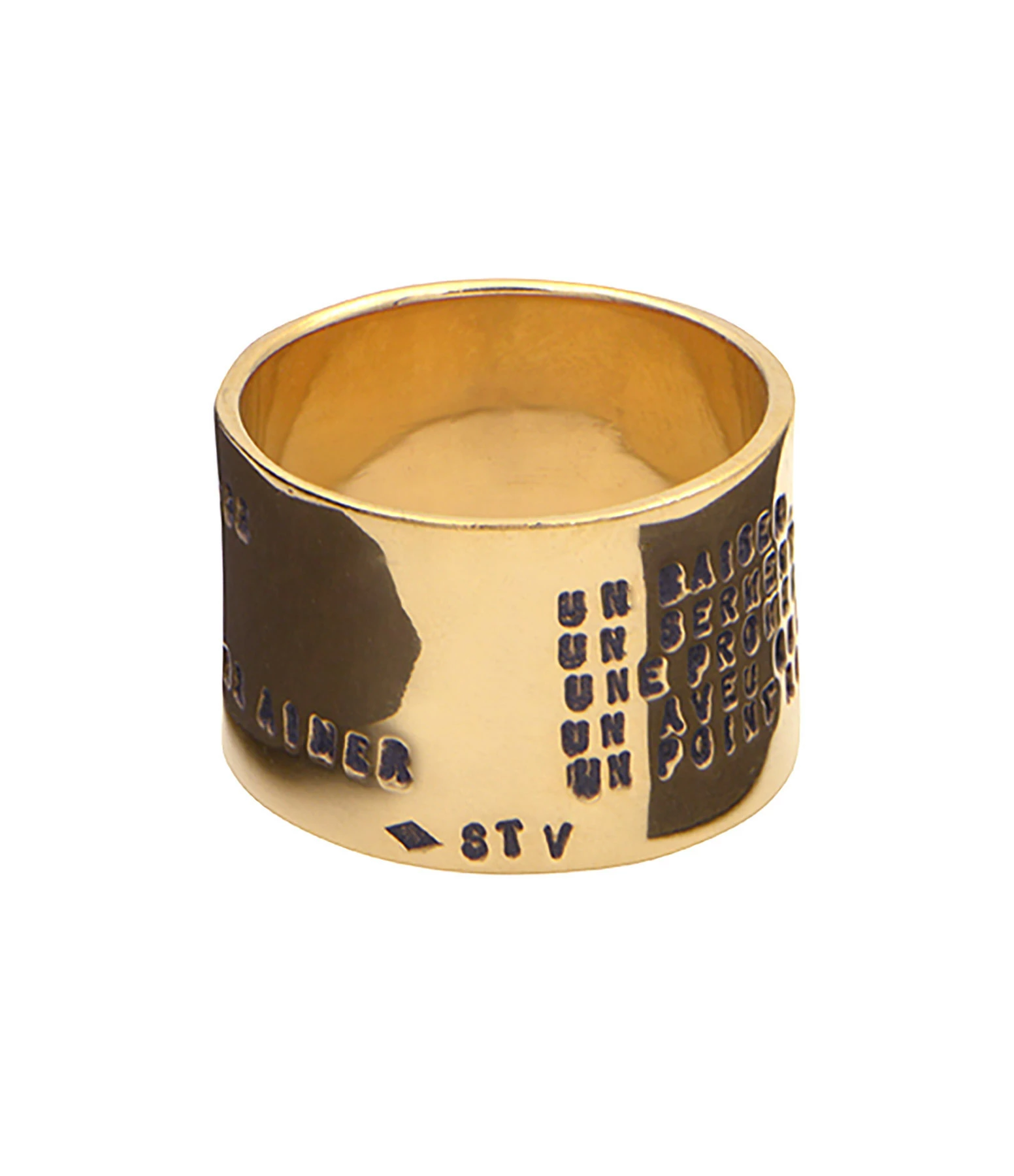SERGE THORAVAL Bague Edmond Rostand Large Vermeil 4 SERGE THORAVAL Bague Edmond Rostand Large Vermeil – Image 2