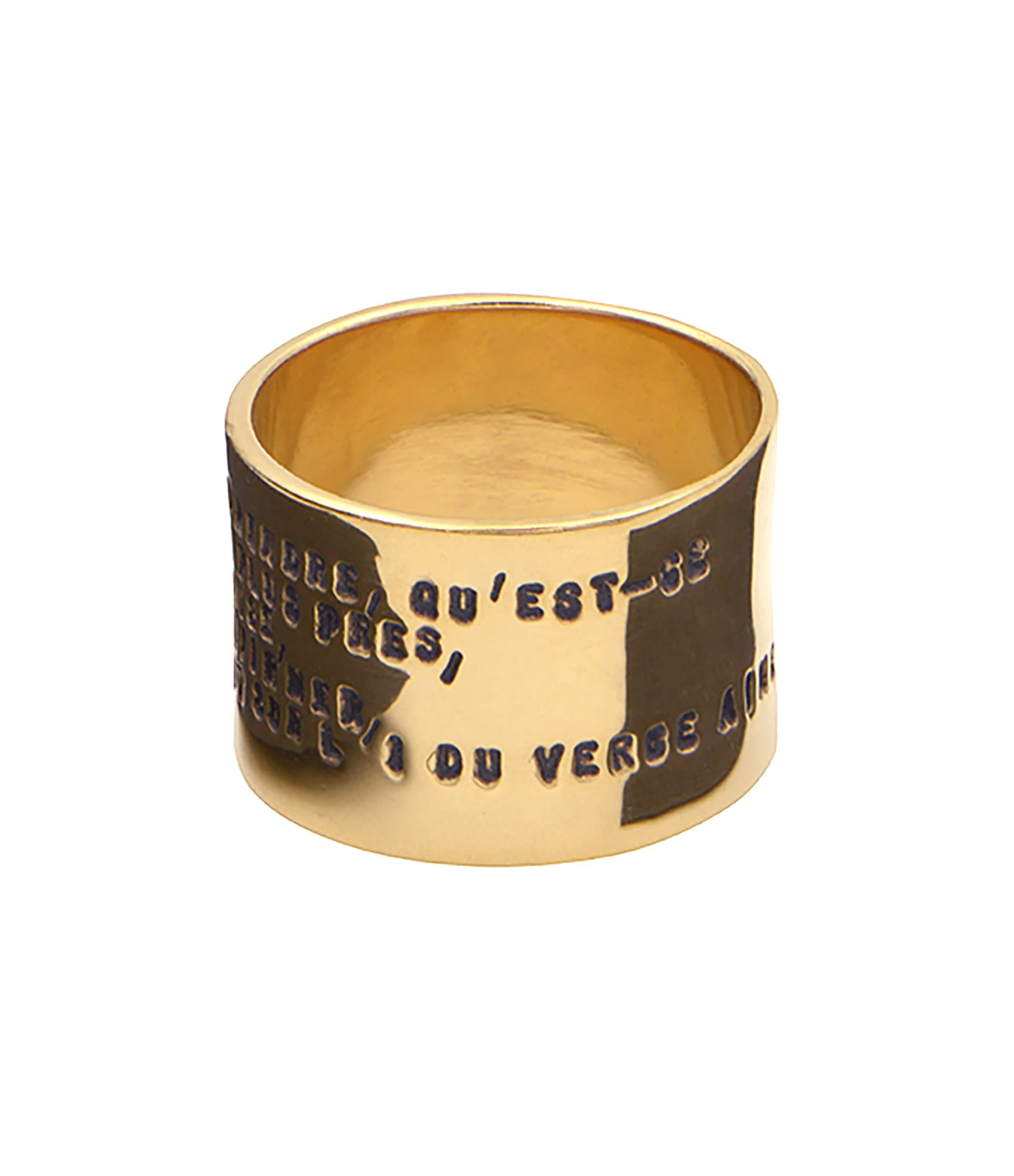 SERGE THORAVAL Bague Edmond Rostand Large Vermeil 5 SERGE THORAVAL Bague Edmond Rostand Large Vermeil – Image 3