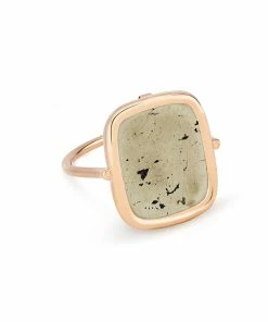 Ginette NY Bague Antique Pyrite Or Rose