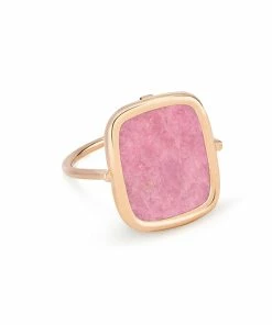 Ginette NY Bague Antique Rhodolite Or Rose