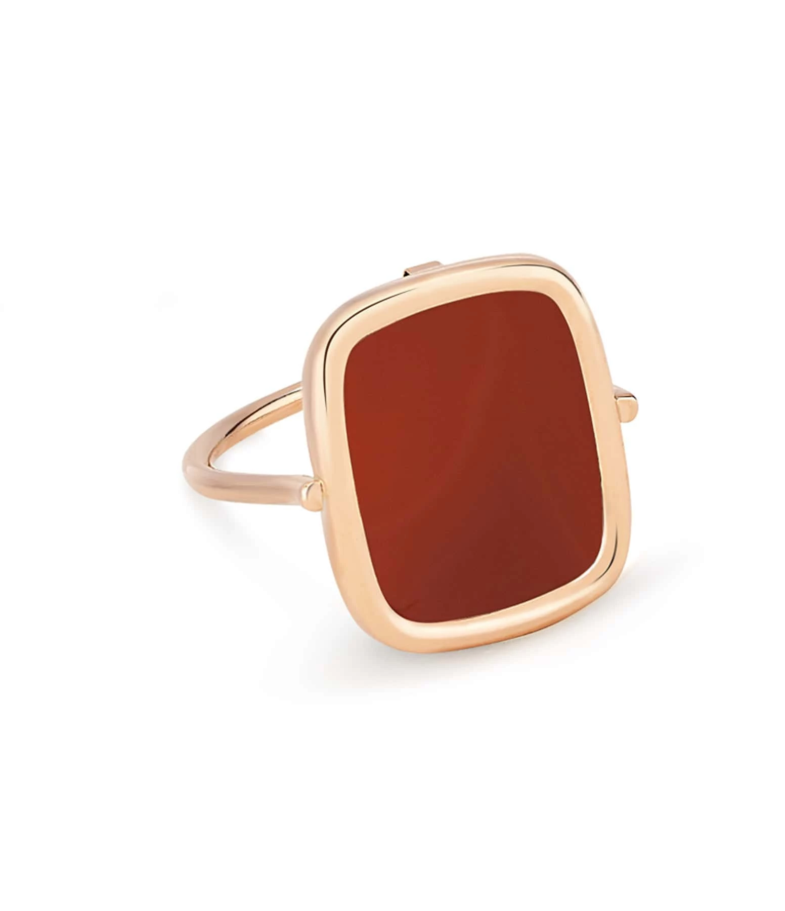 Ginette NY Bague Antique Agate Rouge Or Rose 3 Ginette NY Bague Antique Agate Rouge Or Rose