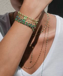 GIGI CLOZEAU Bracelet Perles Résine Fleur Diamant Or Jaune 12 GIGI CLOZEAU Bracelet Perles Résine Fleur Diamant Or Jaune -Boutique Gigi Clozeau re dscf9771 1