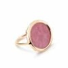Ginette NY Bague Disc Or Rose Rhodonite 2 Ginette NY Bague Disc Or Rose Rhodonite -Boutique Gigi Clozeau rhr 1