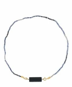 MON PRECIEUX GEM Collier Rolla Bolla Onyx Candies Saphir
