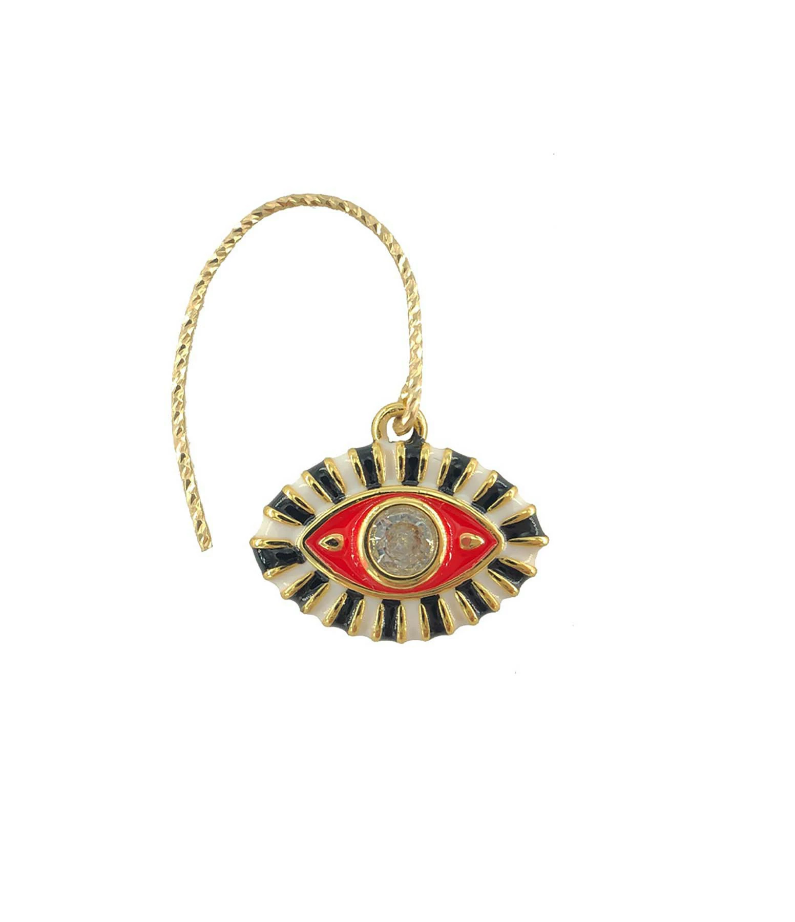 MON PRECIEUX GEM Boucle D'oreille Eye Rouge (vendue à L'unité) 3 MON PRECIEUX GEM Boucle D'oreille Eye Rouge (vendue à L'unité)