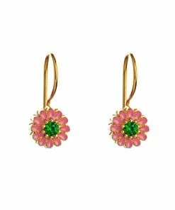 TITYARAVY Boucles D'oreilles Saï Rose Doré