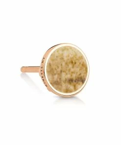 Ginette NY Boucle D'oreille Ever Disc Jaspe Or Rose (vendue à L'unité)