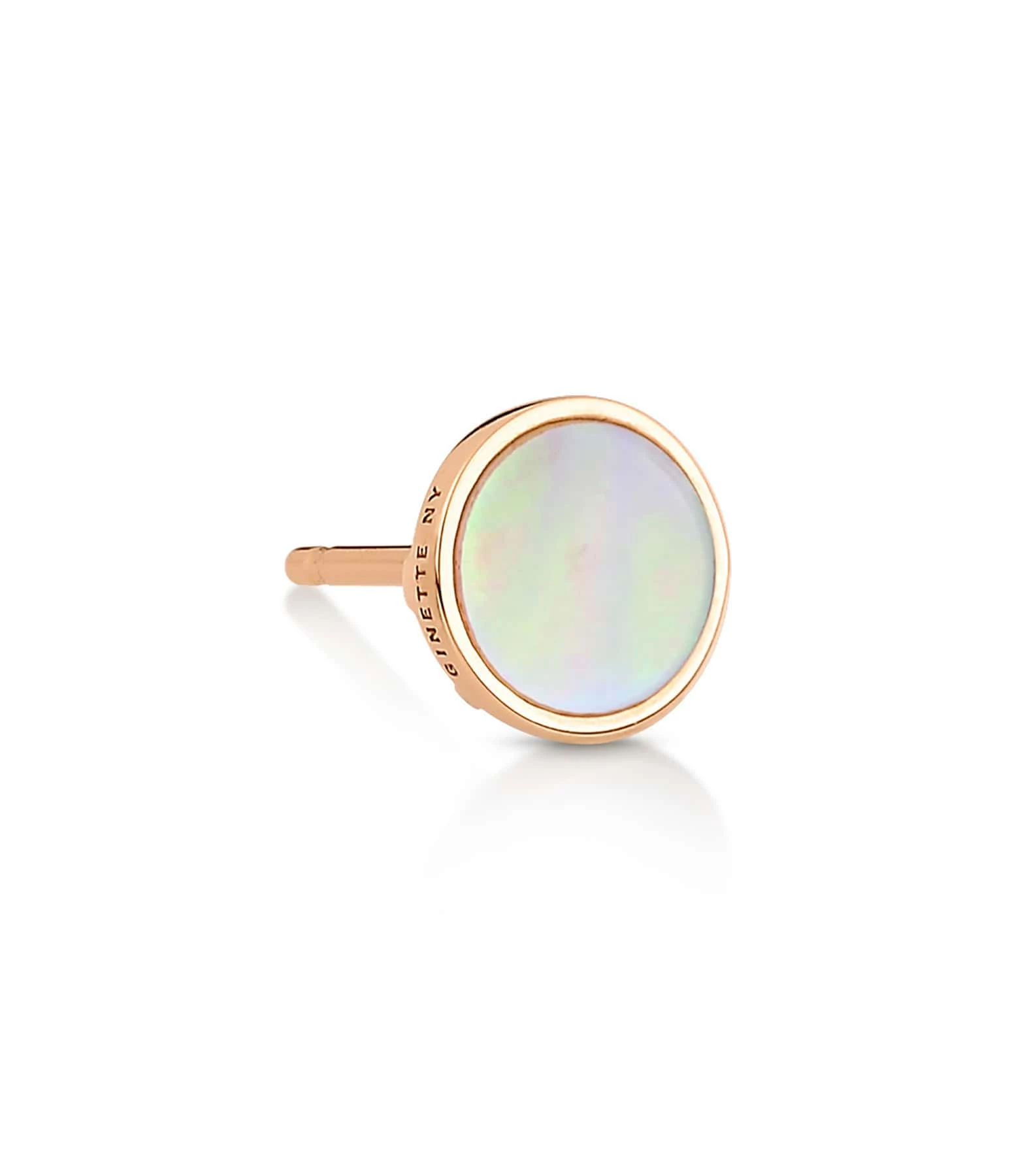 Ginette NY Boucle D'oreille Ever Disc Or Rose Nacre (vendue à L'unité) 3 Ginette NY Boucle D'oreille Ever Disc Or Rose Nacre (vendue à L'unité)