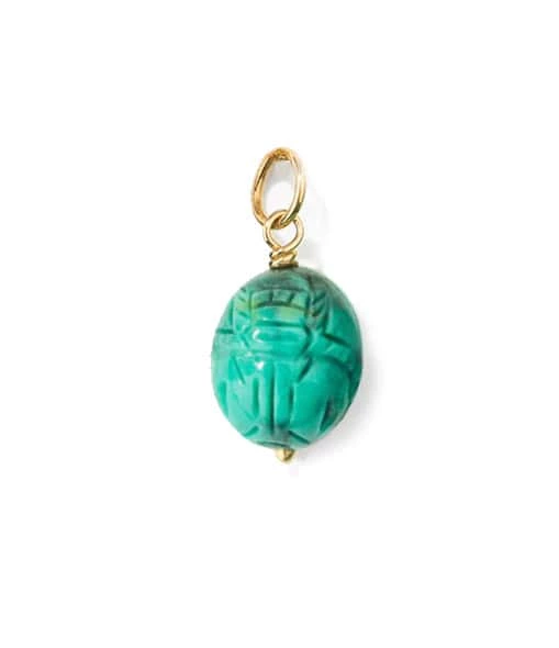 Aurélie Bidermann Pendentif Scarabée Turquoise PM - Joaillerie